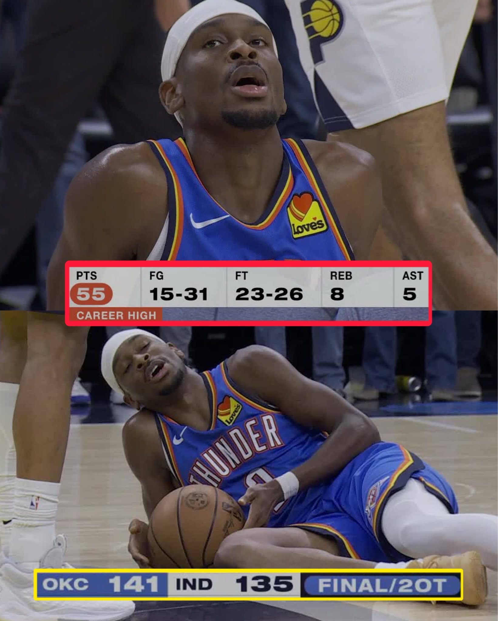 双加时，3.5小时，70个犯规，91个罚球，属于我的欢迎来到鹅厂NBA时刻...