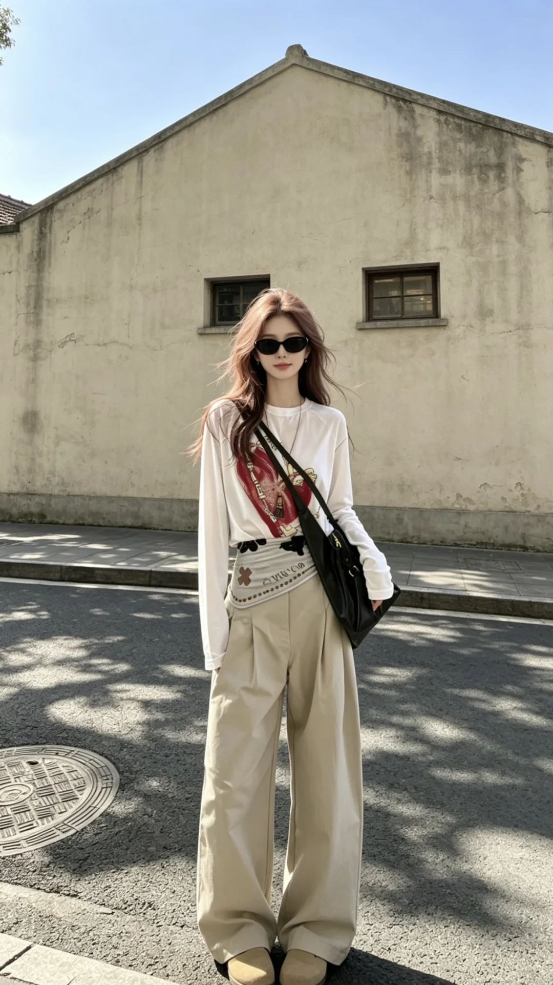 阳光下的松弛感穿搭