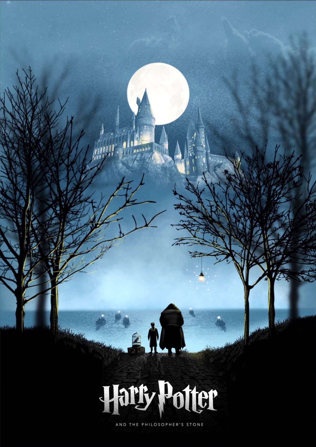 《哈利·波特》极简风艺术海报作者：Simon Fairhurst 
