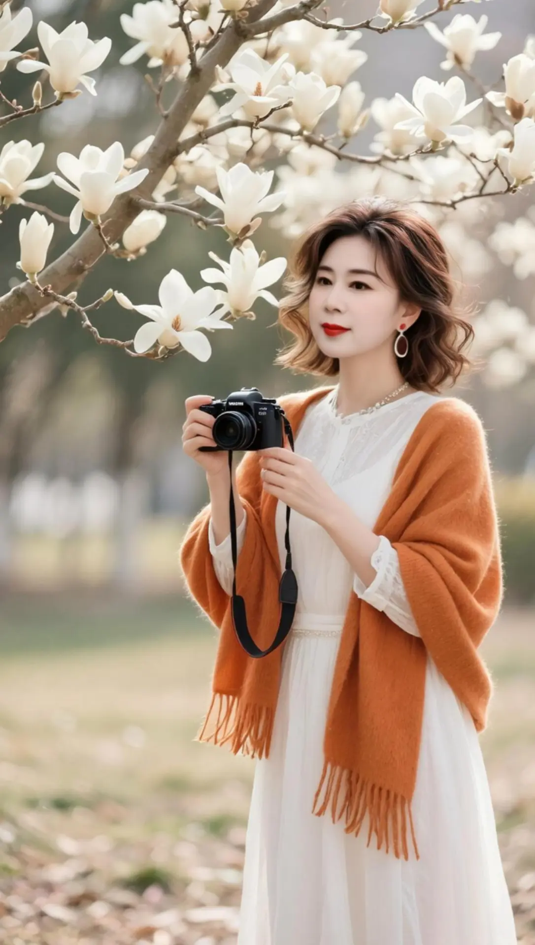 AI玉兰人像照 随变ai随便玩