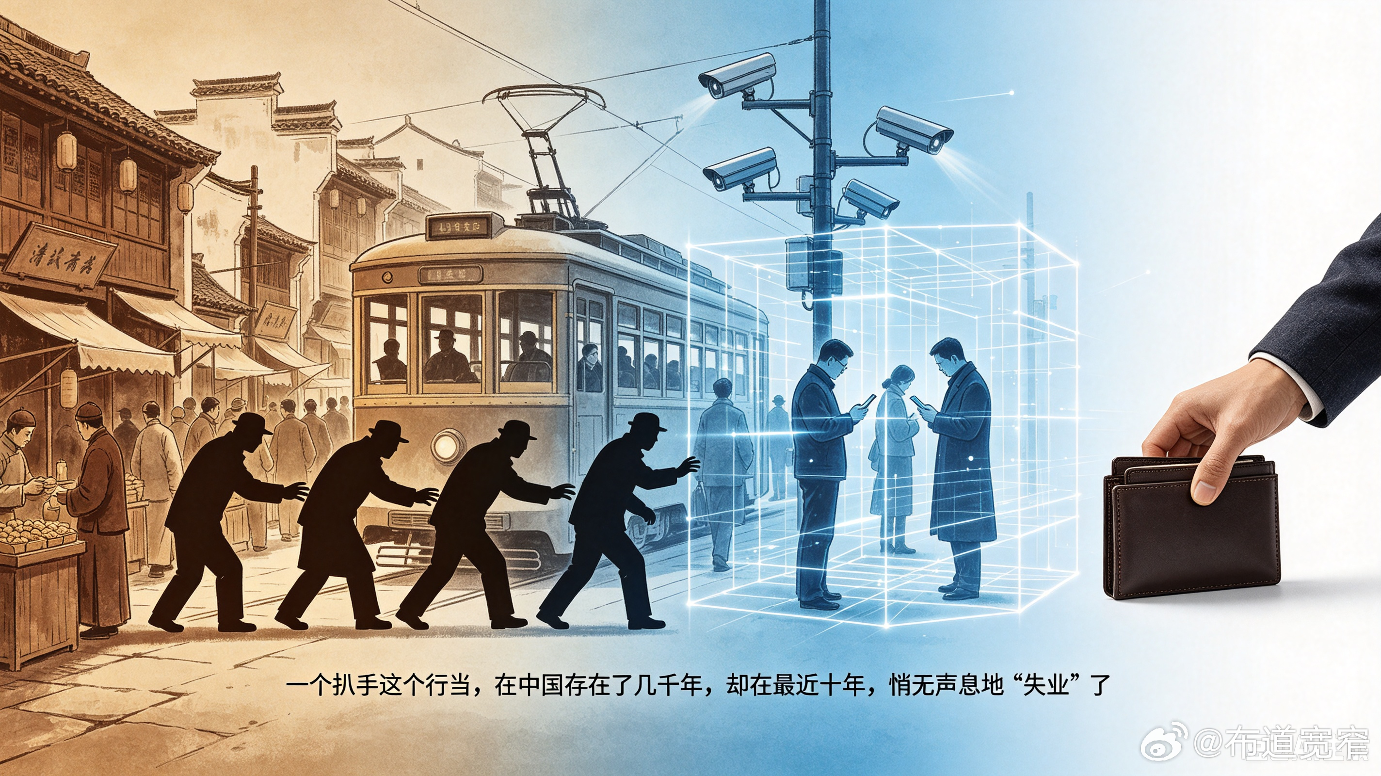 宽窄观察一个扒手这个行当，在中国存在了几千年，却在最近十年，悄无声息地“失业”了