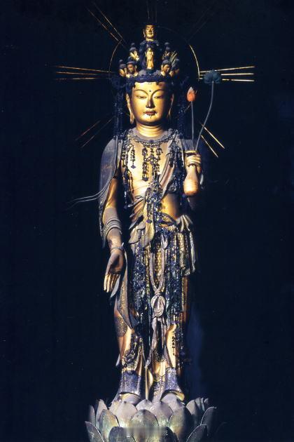 【常涤非超话】日本佛像 No.51 【奈良海龙寺/镰仓十一面观音像】佛像高94厘