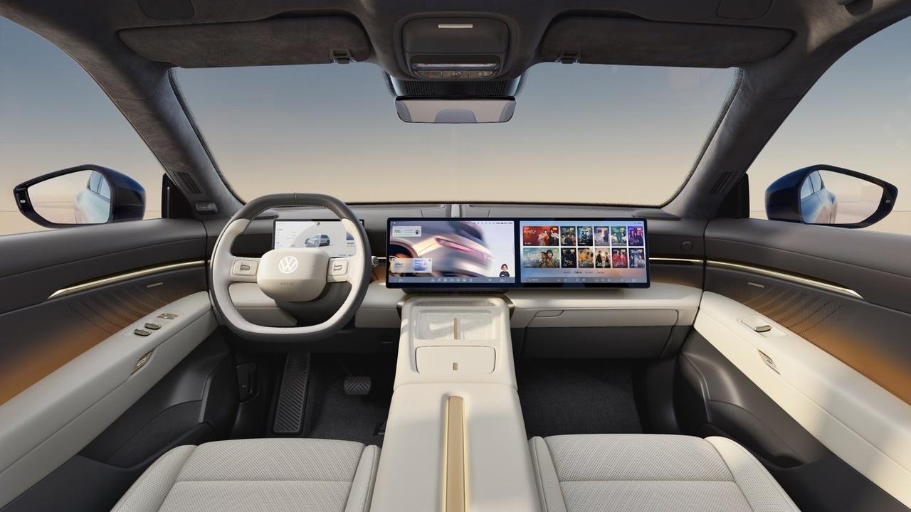 3月9日，大众旗下全新纯电中大型SUV——与众08正式发布了内饰官图。新车全面应