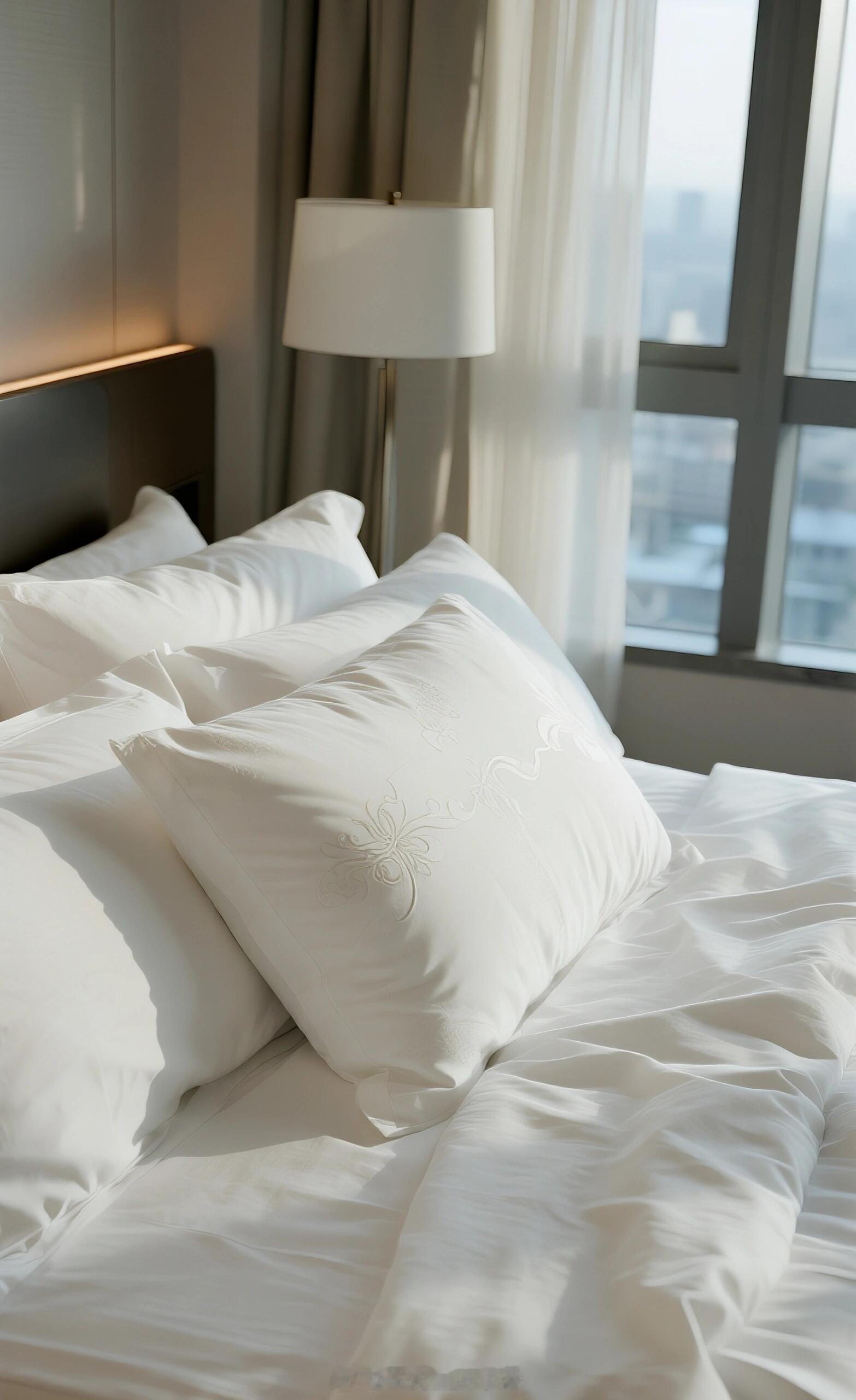 酒店的床上为什么要放四个枕头 酒店床上放四个枕头，其实挺贴心的。有人喜欢软枕，有