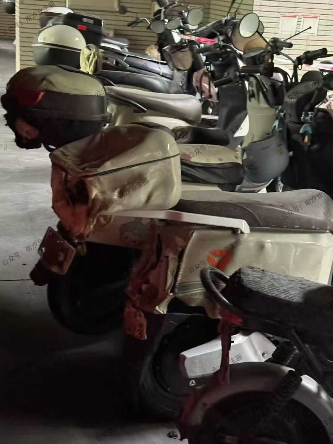 滨海珺城上周突然电鸡自燃，比较麻烦的是，这次电鸡是停在架空层的，而且没有在充电的