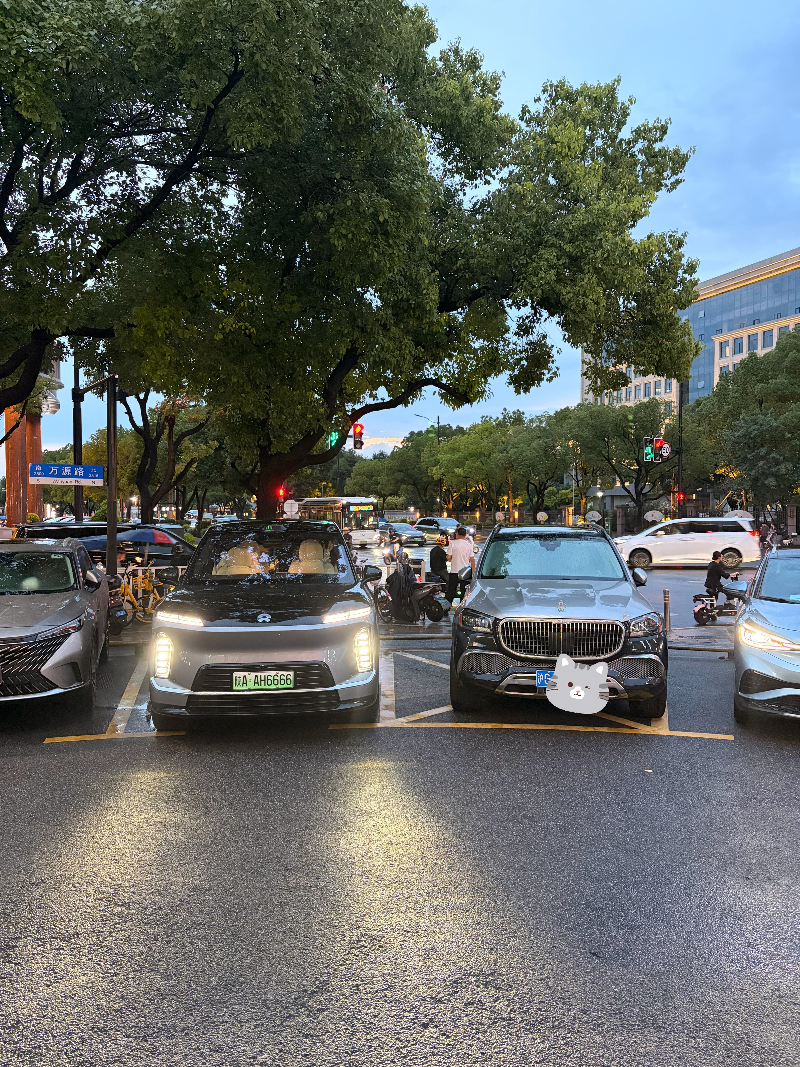都是银色+黑色，你会怎么选？蔚来ES9 上海