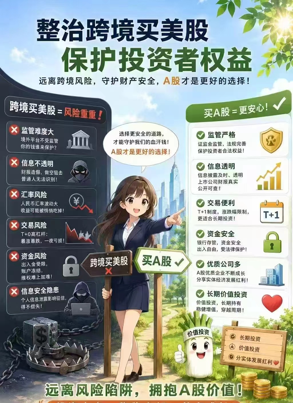 整治跨境买美股，保护A股投资者安全。[笑cry][笑cry][笑cry] ​​​