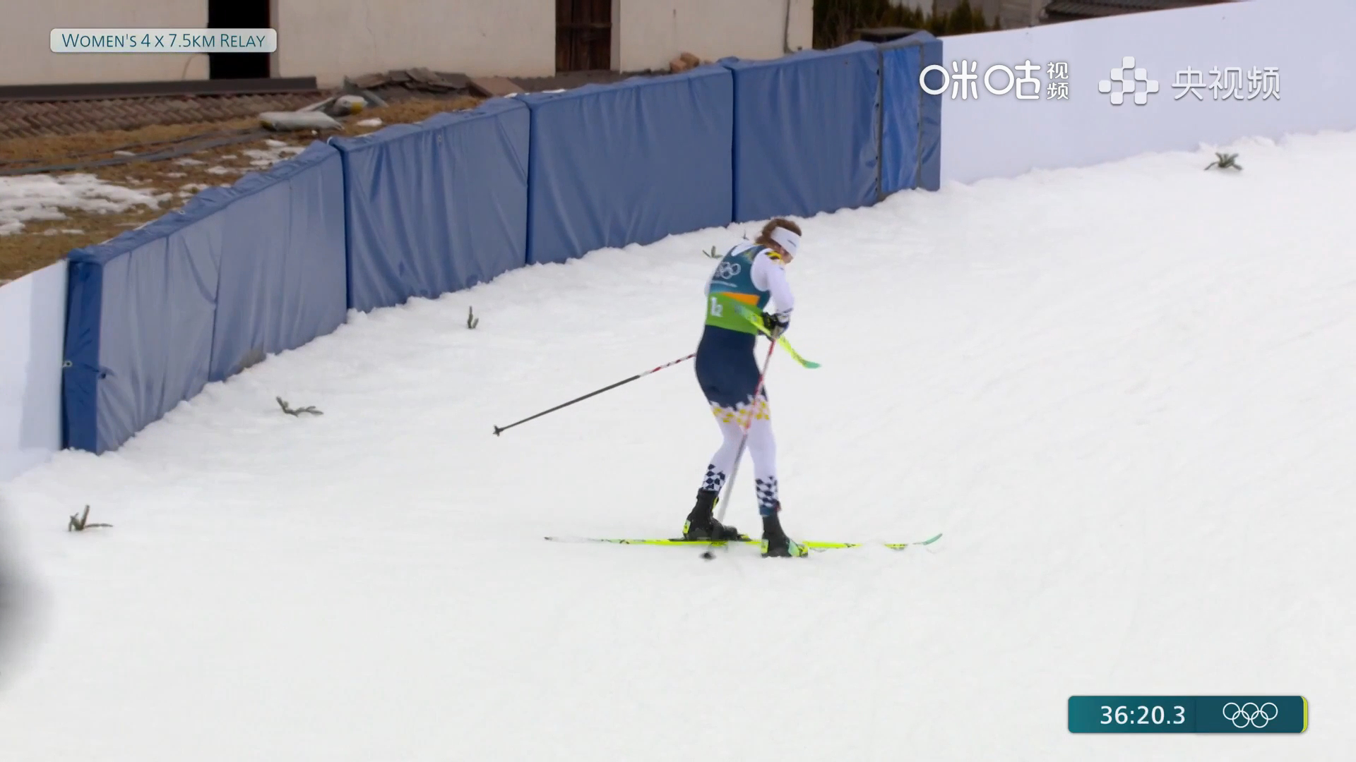 #越野滑雪女子接力瑞典顽强夺银#米兰冬奥越野滑雪女子4x7.5公里接力比赛，瑞典