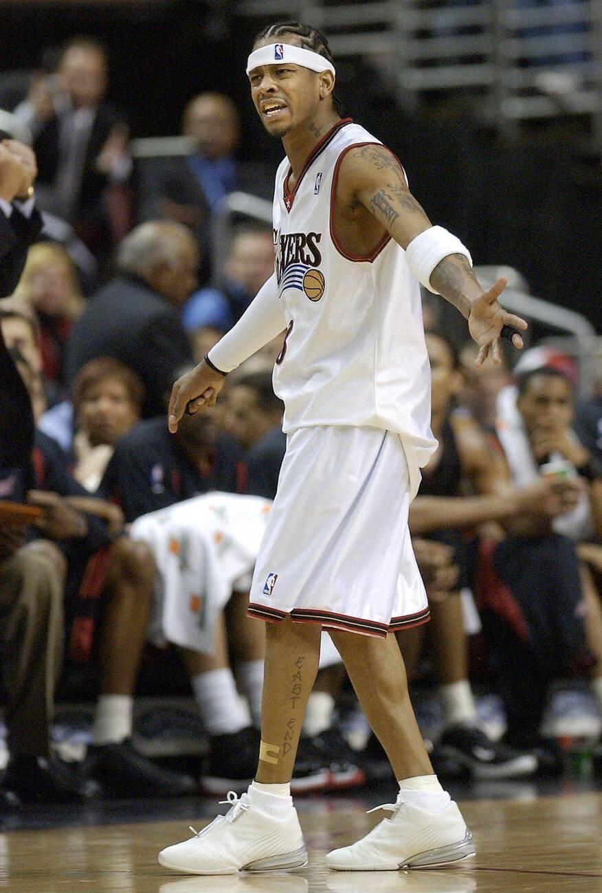 Allen Iverson  白色老A6 艾弗森  鞋控的日常  老照片中的球员