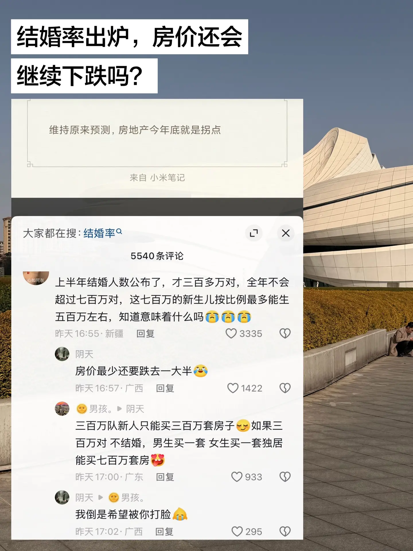 结婚率出炉，房价还会继续下跌吗？