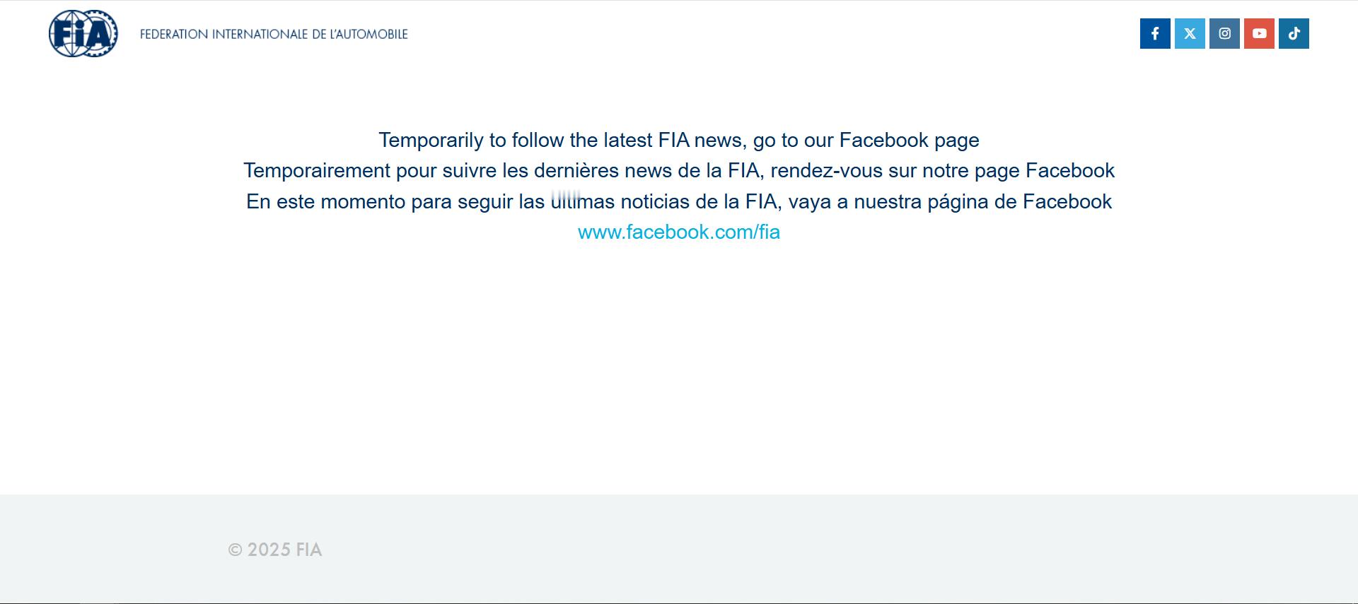 F1 我想去FIA官网看处罚文件，结果FIA官网现在是这样👇2025F1西班牙