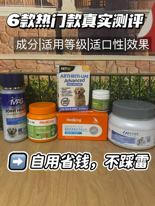 6款热门狗狗软骨素真实测评，闭眼入不踩雷