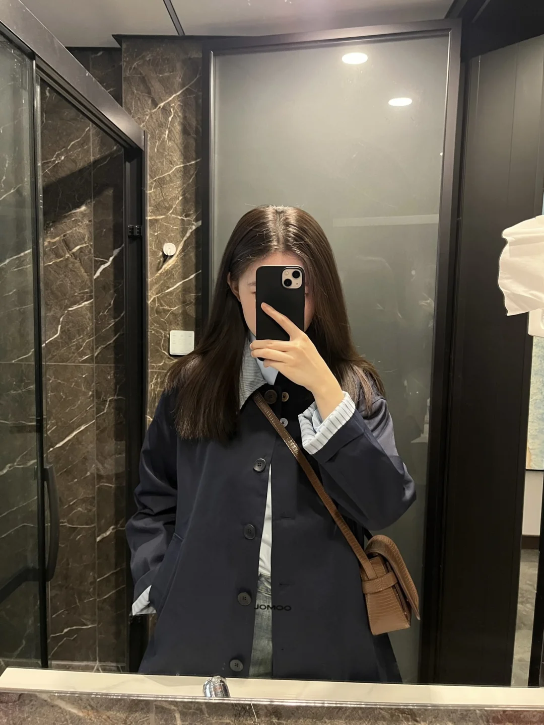 plog好爱这件撞色风衣