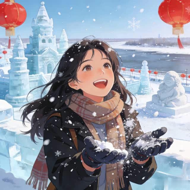 港风邂逅冰雪！香港小姐姐奔赴哈尔滨看雪，这趟奔赴藏着最动人的中国浪漫✨
 
当温