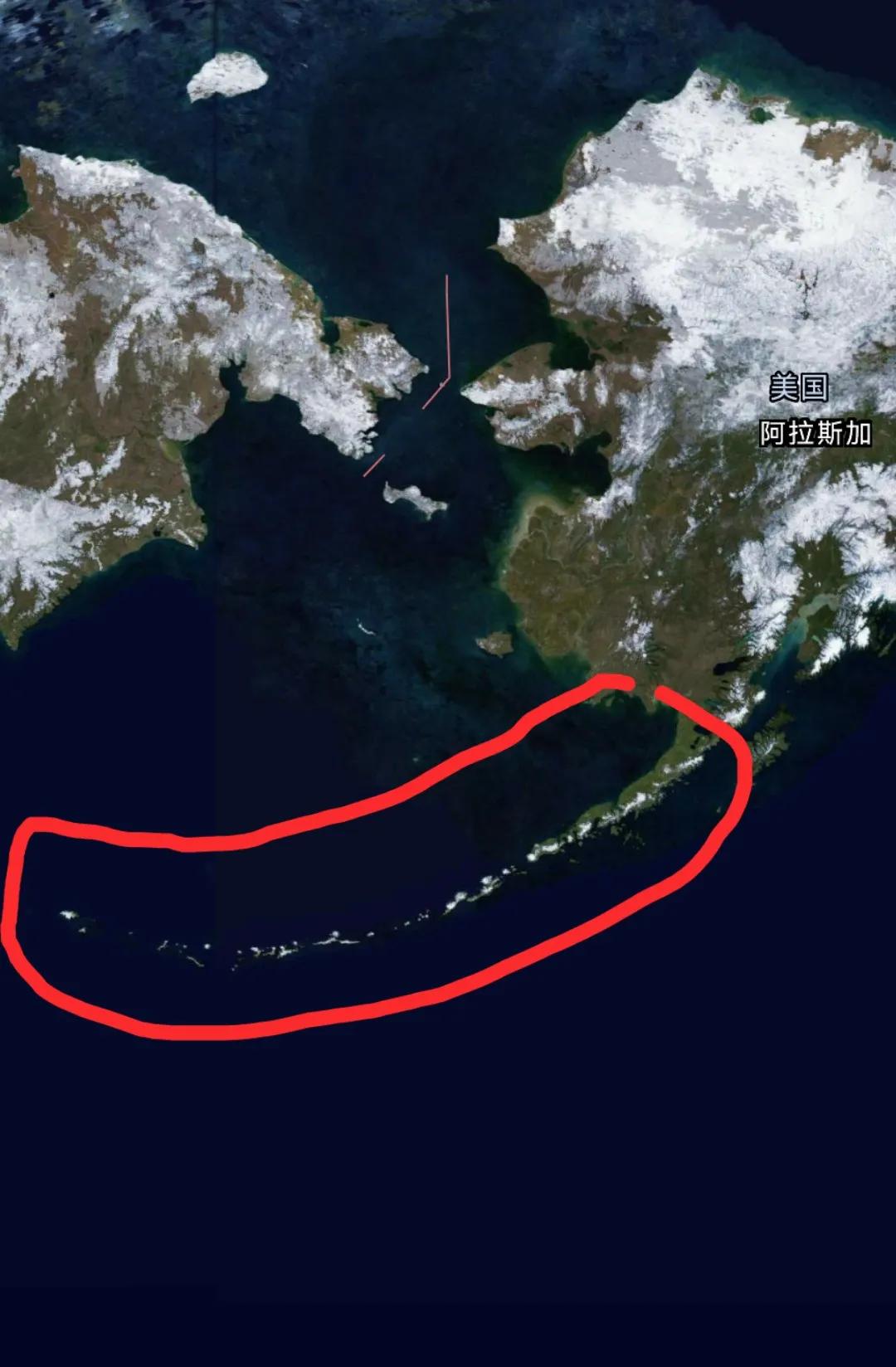 这两个地方也太像了吧。一个是阿留申群岛，一个是琉球群岛。