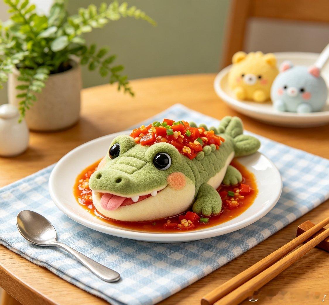 原来剁椒鱼头，剁的是🐊的头，你们吃过这道菜没？