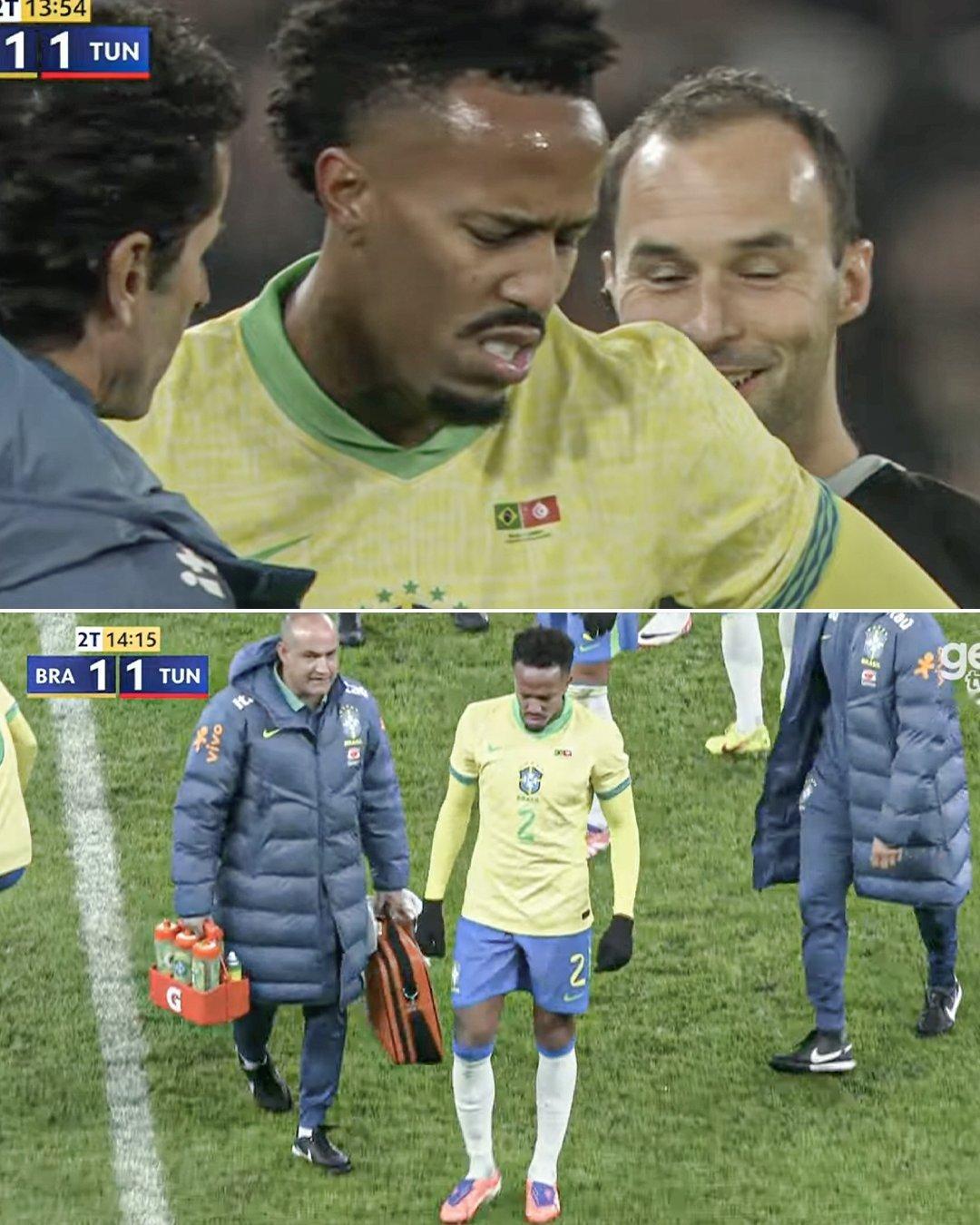 🚨米利唐对阵突尼斯的比赛中伤退！科贝：米利唐右侧内收肌感到不适，他将在马德里接