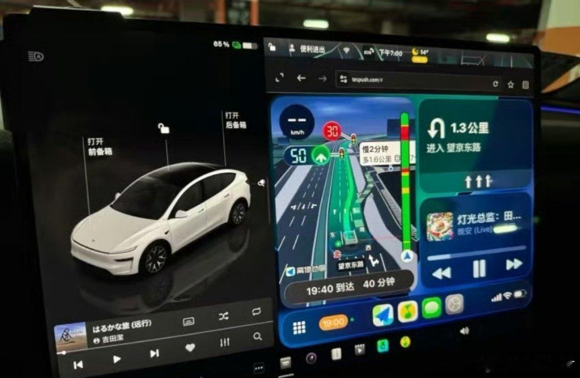 挺好的，特斯拉车主们应该会很开心，终于不用架个手机看导航了，直接用carplay