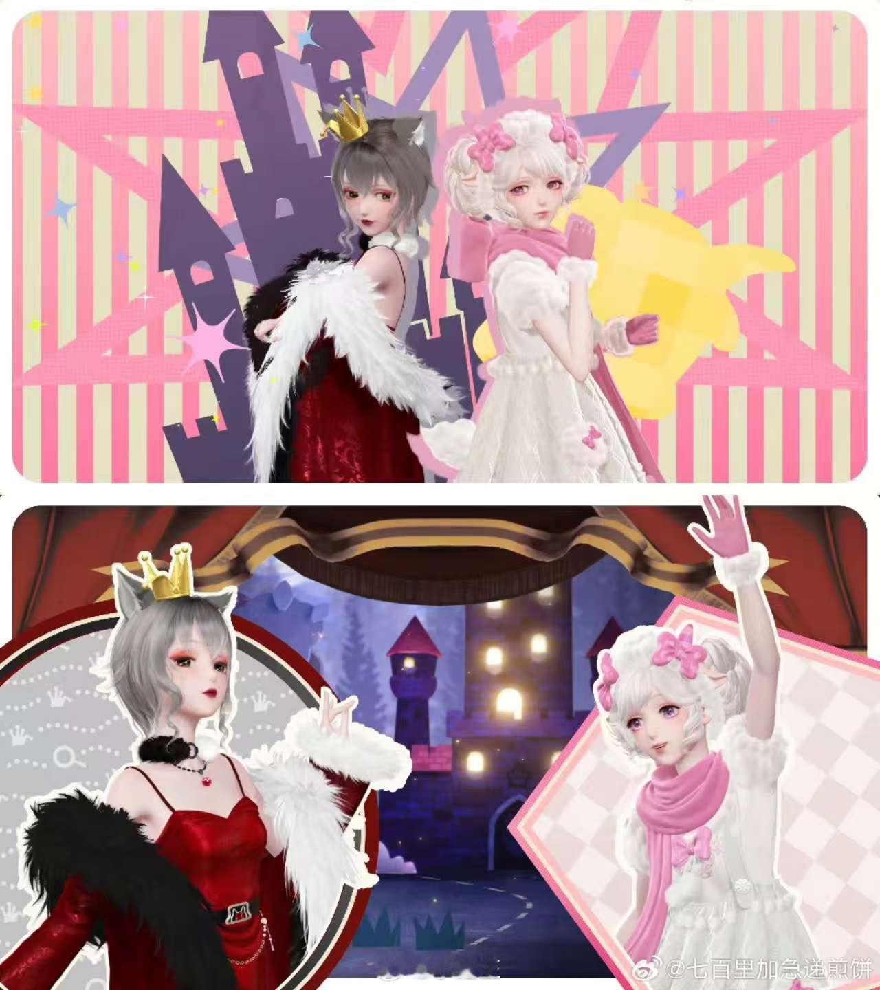 闪耀暖暖联动喜羊羊与灰太狼 暖暖美羊羊的这个形象真的是超级可爱的，粉粉嫩嫩的感觉