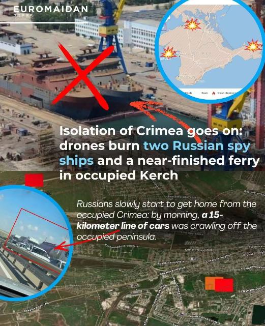 先杀俄军S-400导弹发射系统，再杀入俄罗斯刻赤造船厂，连炸俄军三艘舰艇！俄罗斯