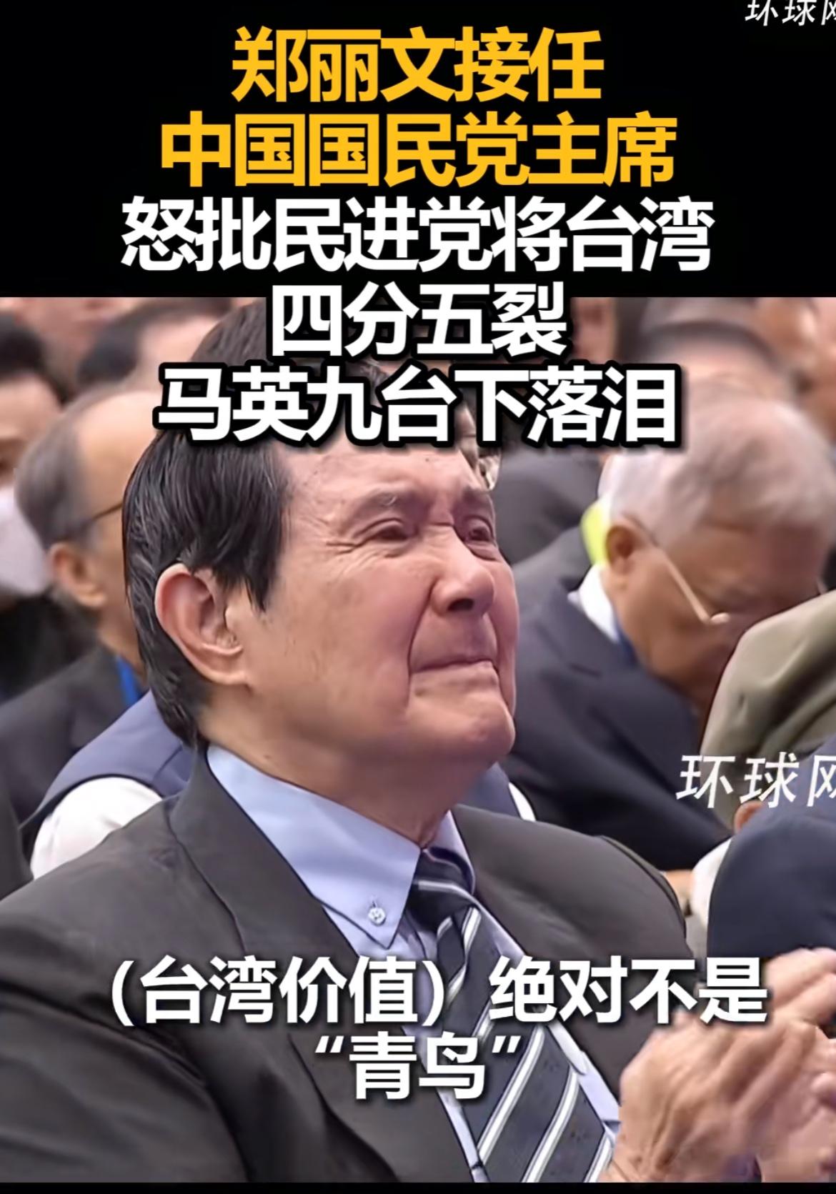 今日，郑丽文正式就任国民党主席！
她的演讲打动了台下的马英九，
也打动了无数看直