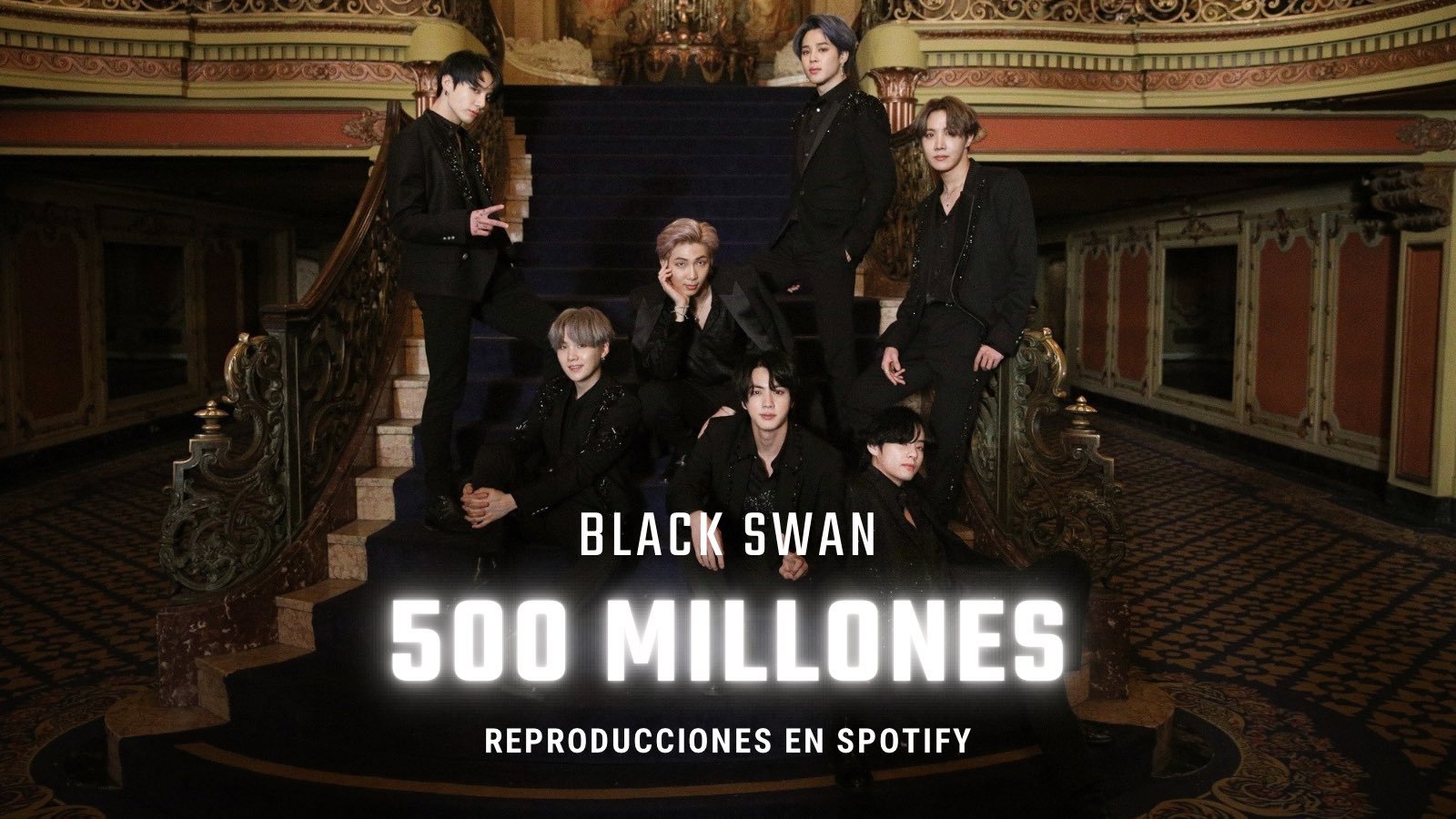 防弹少年团[超话]『Black Swan』Spotify流媒突破5️⃣亿 🎉成