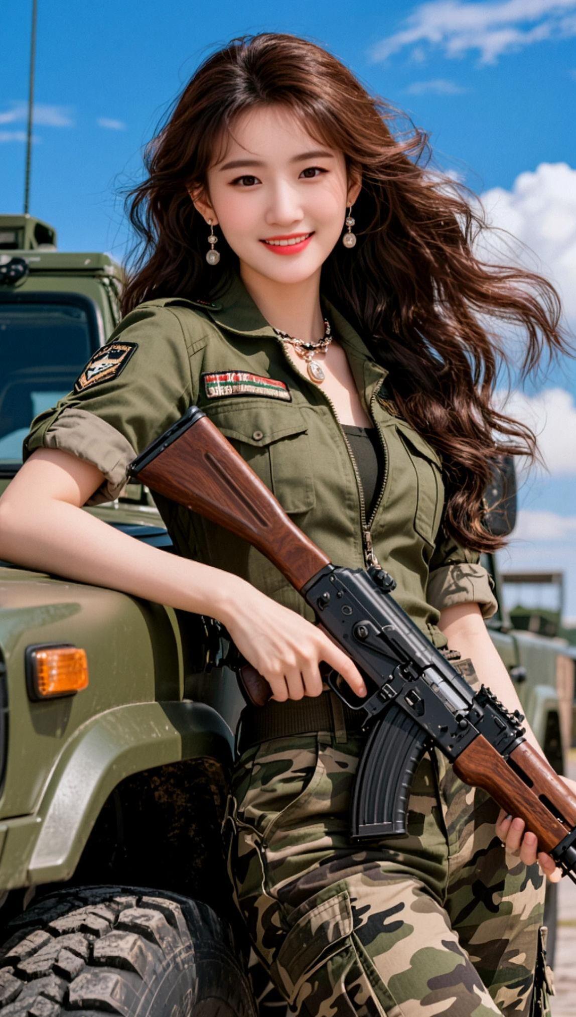 AI飒爽军装写真