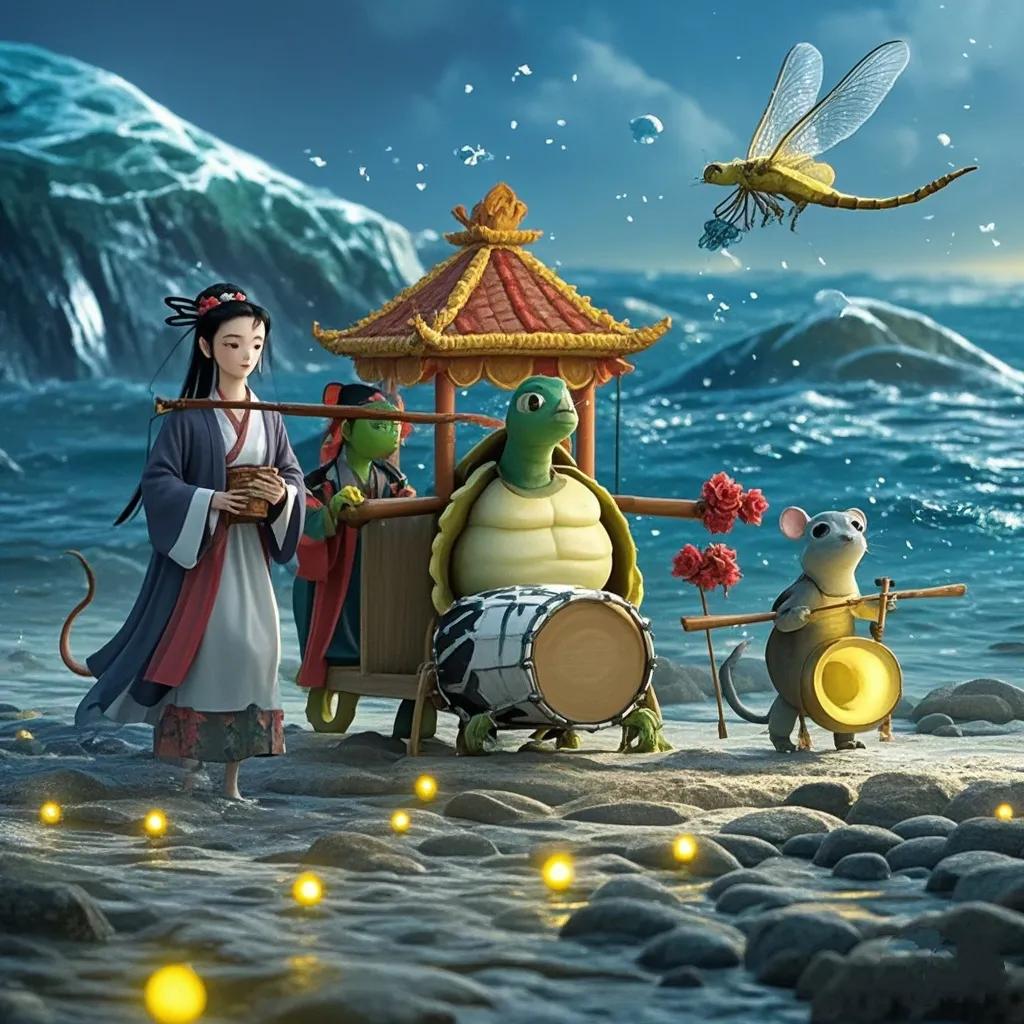 《海龙王娶妻》
 
余临泉州之海，闻海龙王娶妻之奇事，感怀于其中孝女之行，遂作斯