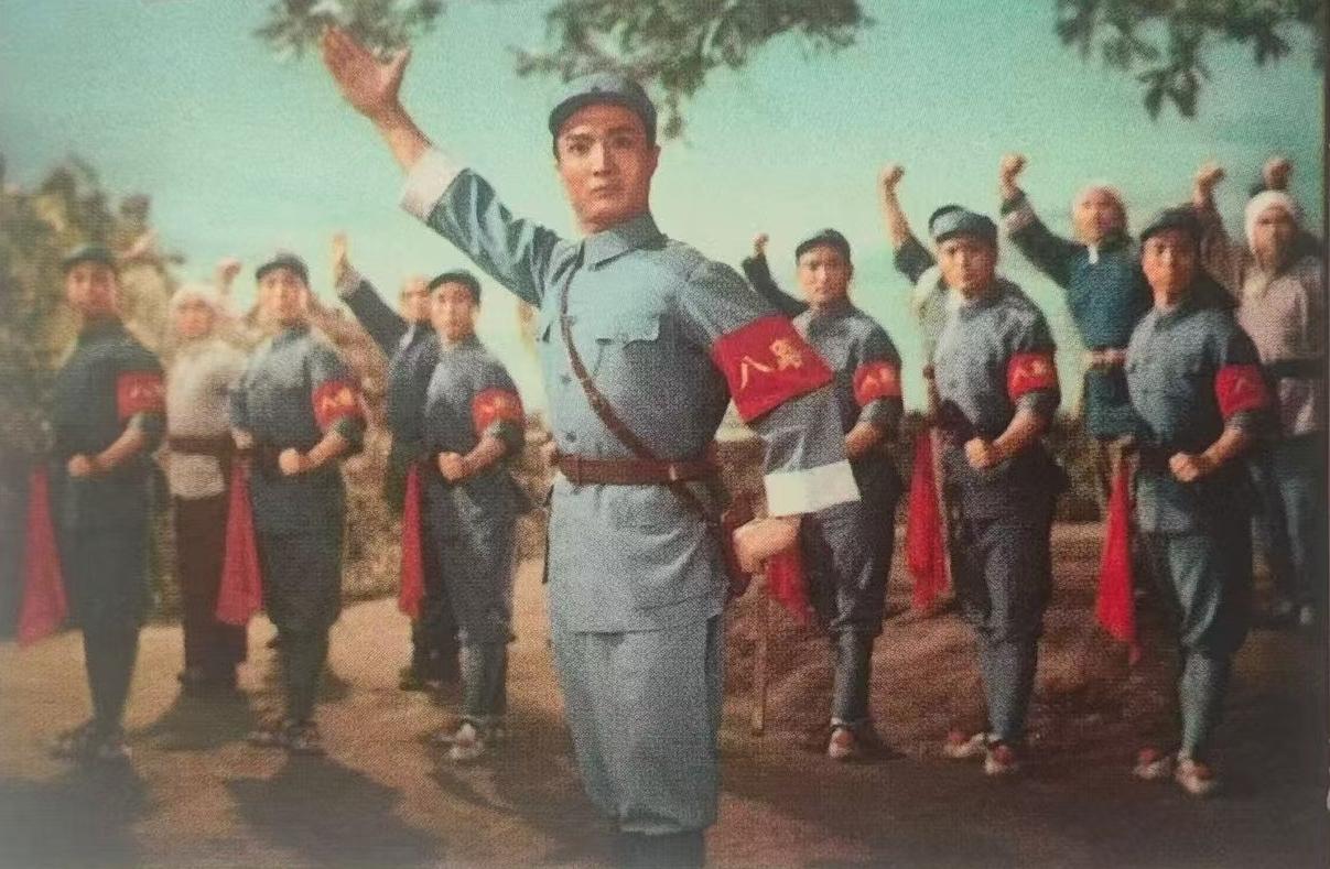 革命现代京剧《平原作战》剧照（1975）贺年片