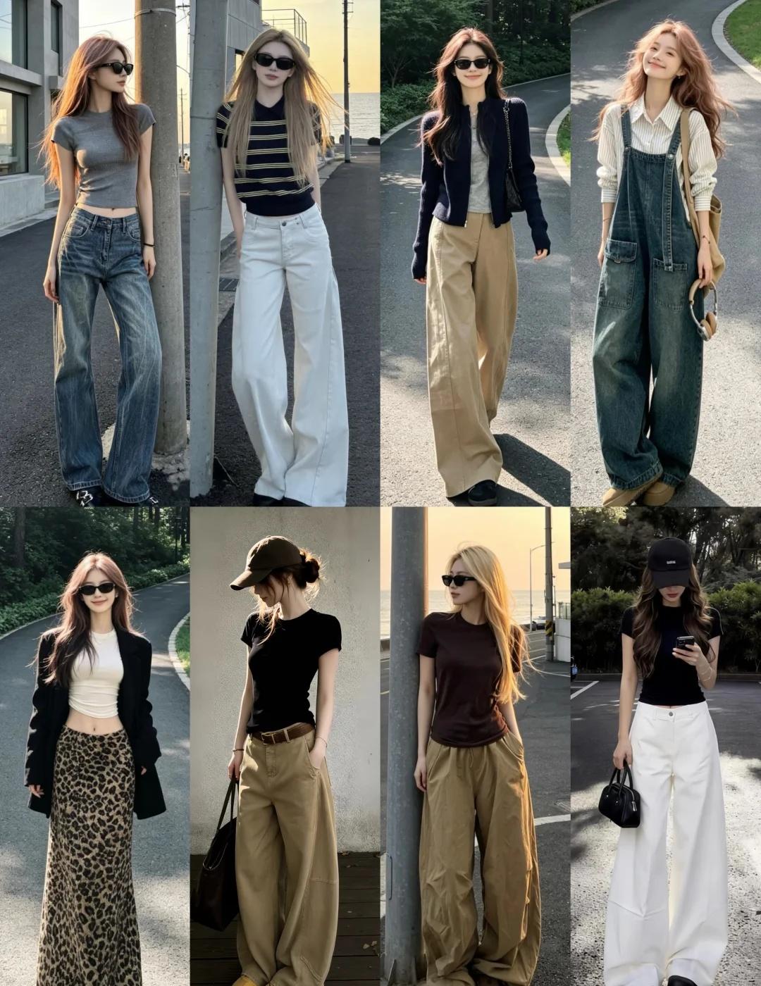 OOTD｜显瘦阔腿裤穿搭
穿搭 ootd 穿搭合集 阔腿裤穿搭 休闲阔腿裤 上短