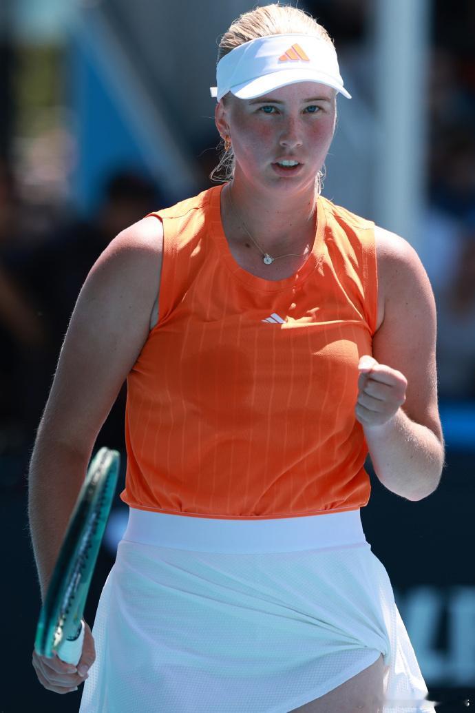 澳网2026 女单第二轮，姆博科和陶森双双获胜，下一轮对战。14号种子陶森以6-