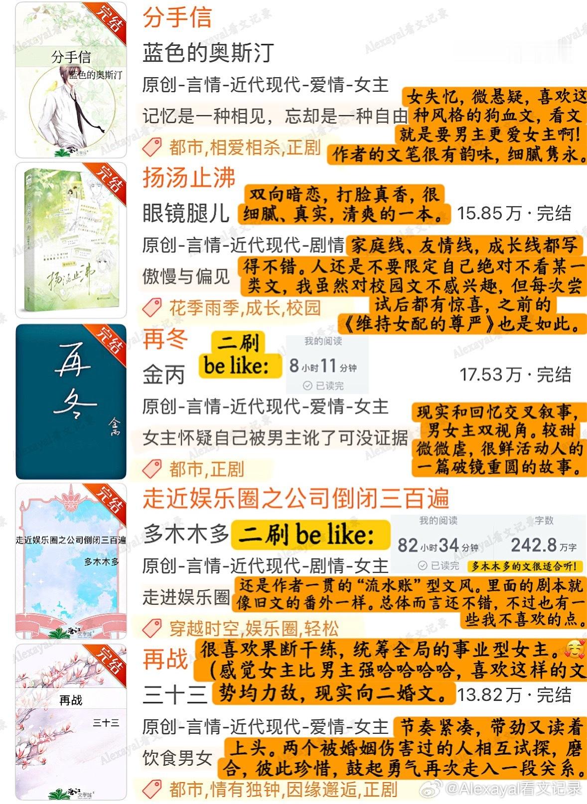 推文   [微风] 2025年度阅读的好看top小说盘点1️⃣今年大概看了有20