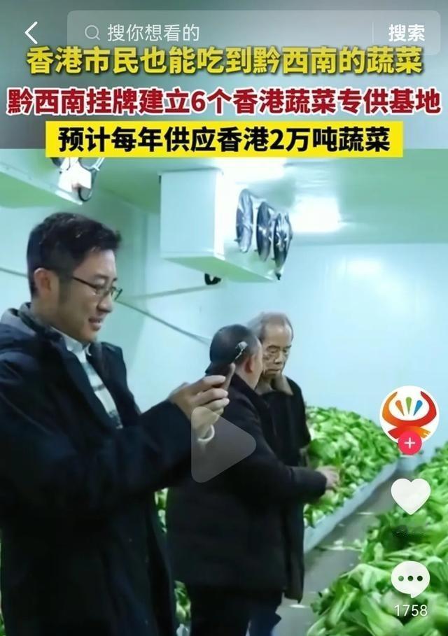 有人问，香港为什么能做到？其它地方为什么做不到？早年香港92%的蔬菜由大陆供应，