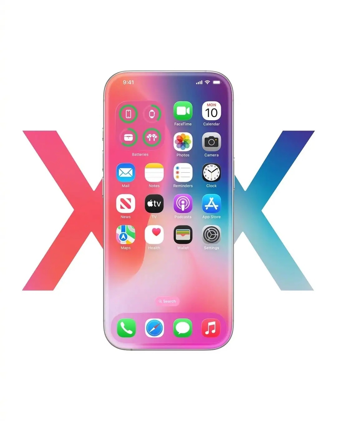 目前关于明年iPhone 20系列的爆料。机身将全面回归一体化玻璃材质，告别用了