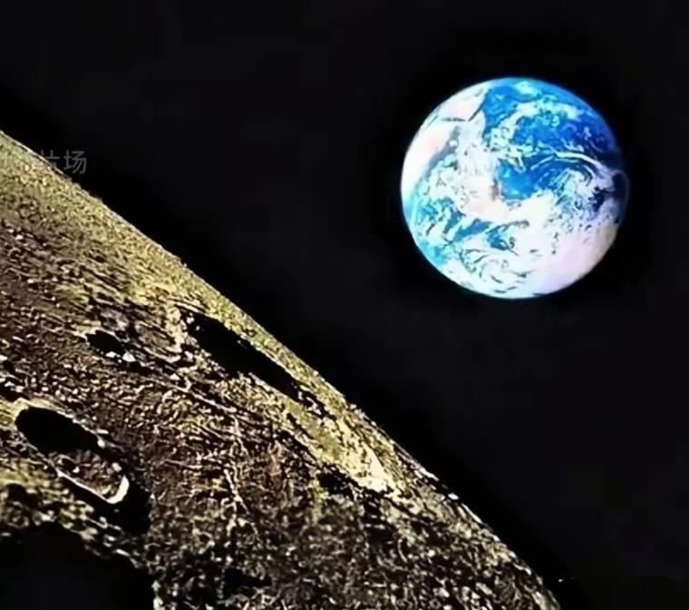 天高地迥，谁知宇宙之无穷？地球之炫美？
从月亮附近拍摄我们的家园——地球，美到让
