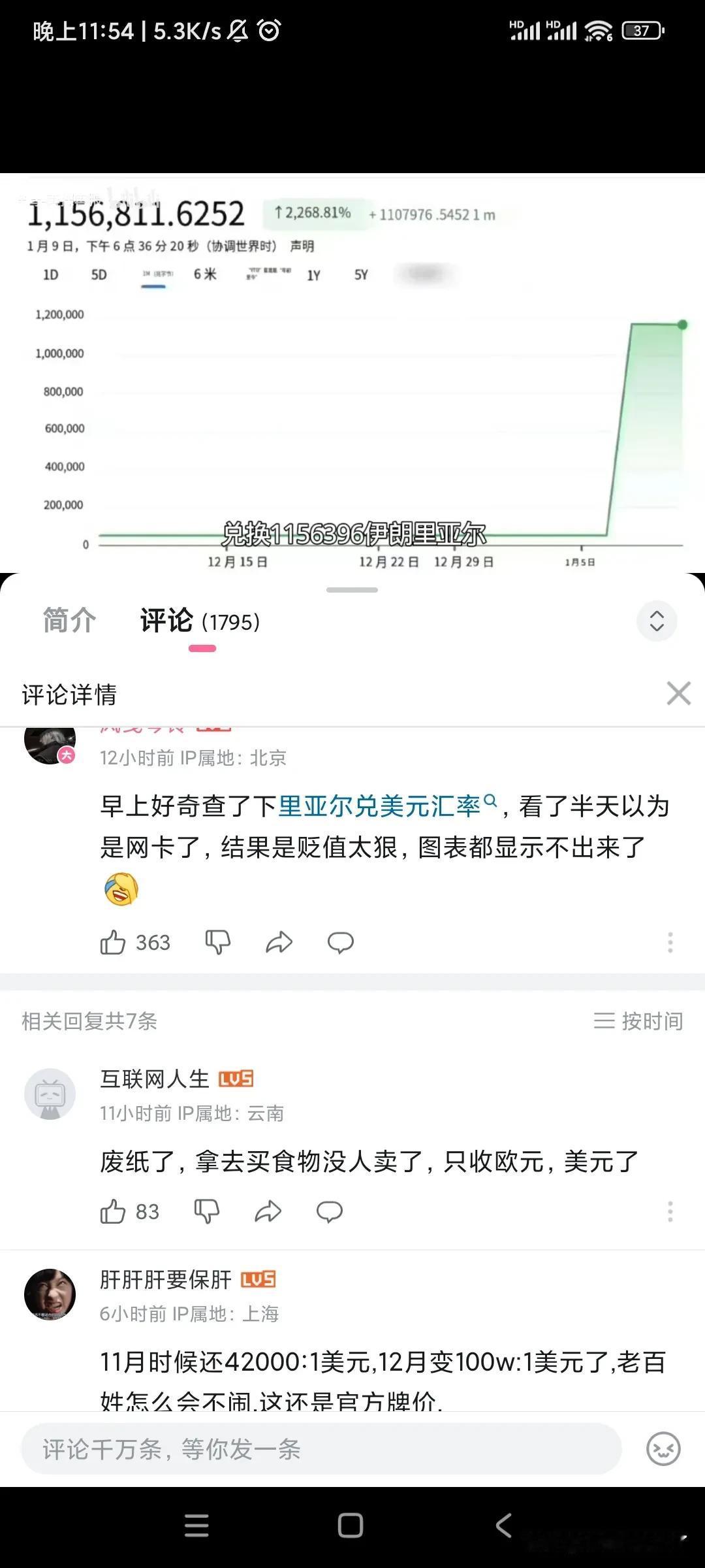伊朗货币这样贬值，换谁过去能接受？？？清算fb集团吧，真活该啊！