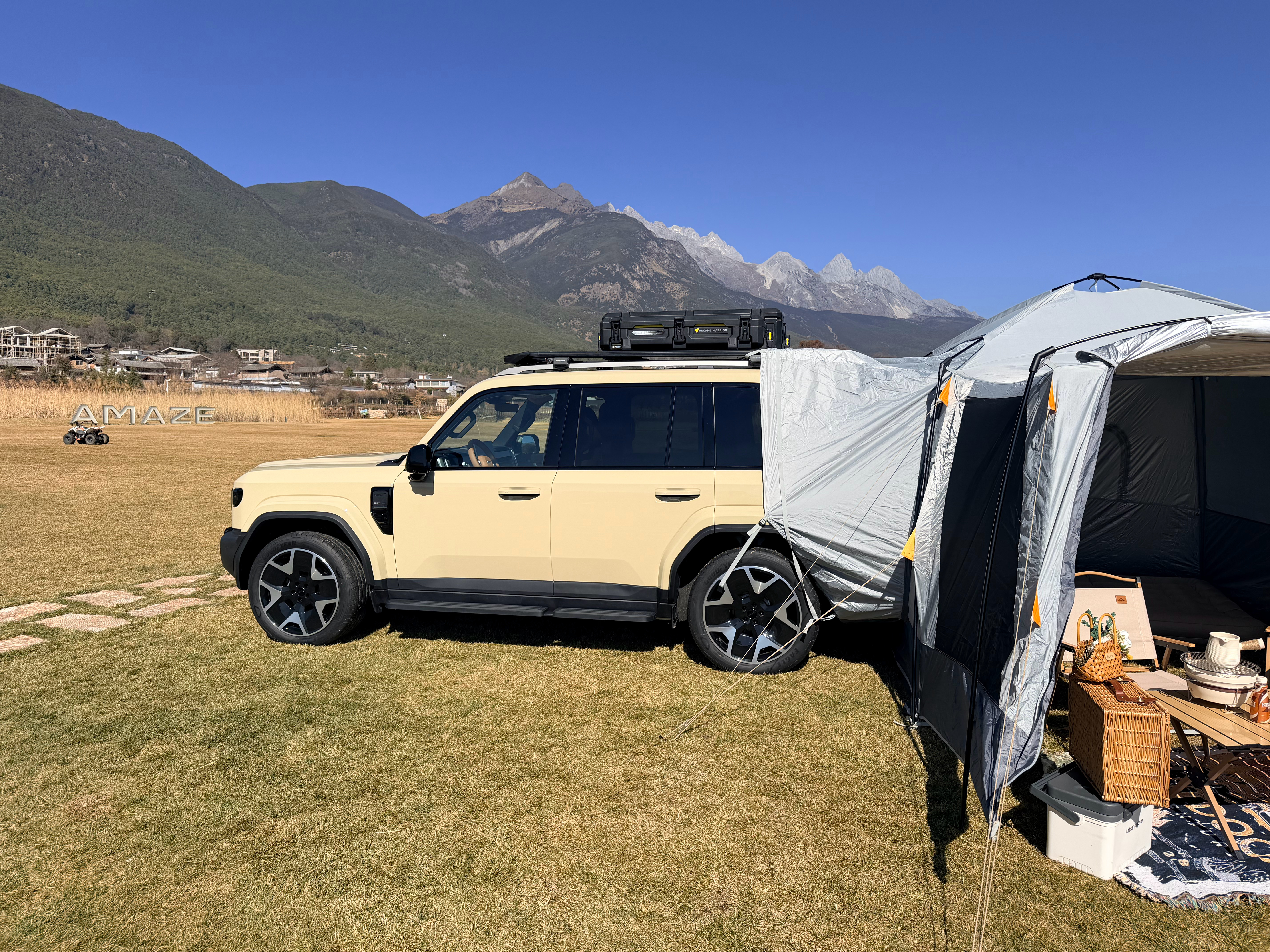 雪山下的 iCAR V27整挺好icarv27