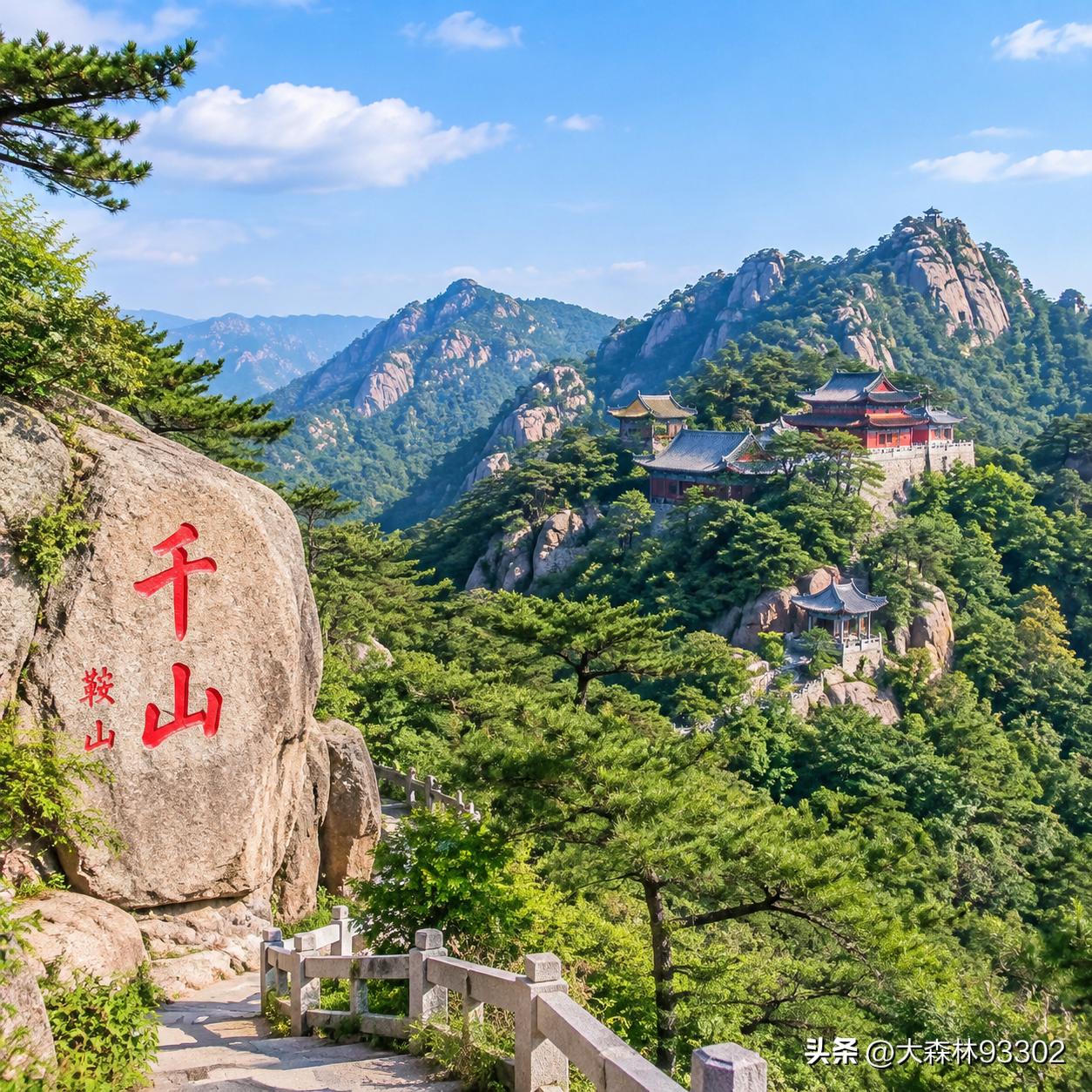 鞍山
 
鞍山地名源于城南一座形似马鞍的山峰，故名鞍山，名字直白又形象。早在明代