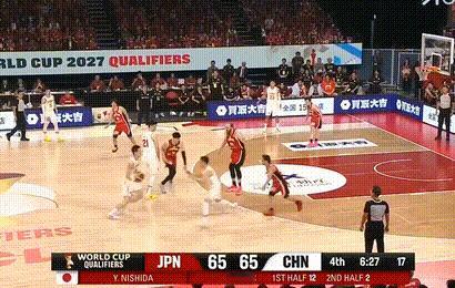 68平！赵继伟三分真硬！中国男篮vs日本男篮
