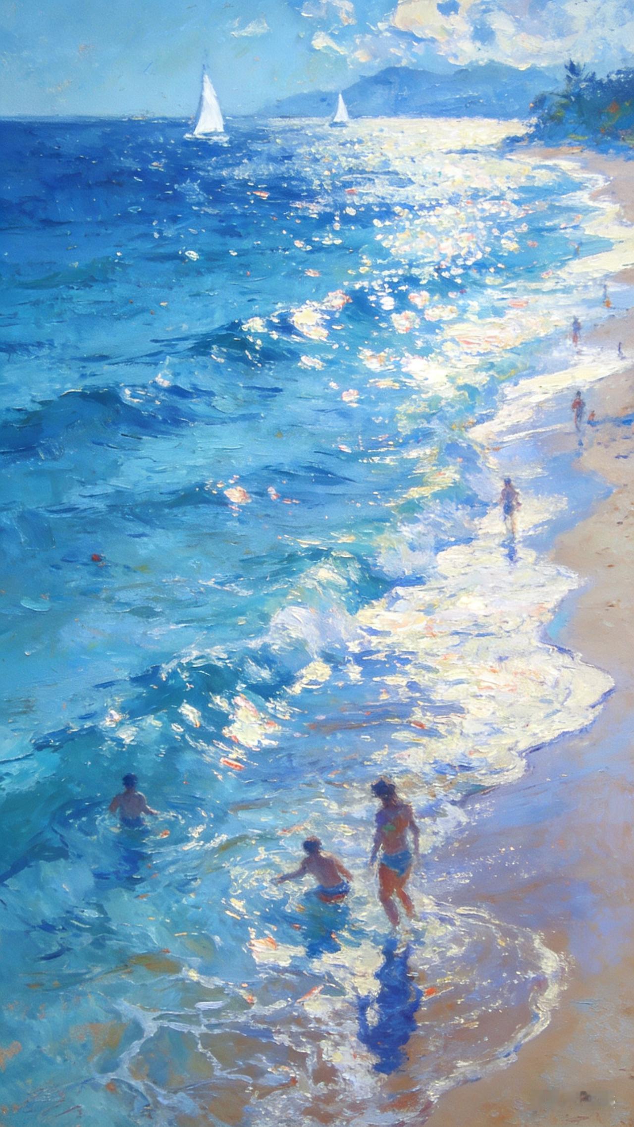 上联：冬去千山秀，诚邀下联夏游碧波涛