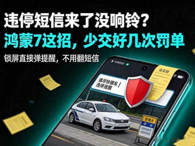 华为鸿蒙7这个逆天功能，让车主少交好几次违停罚单！