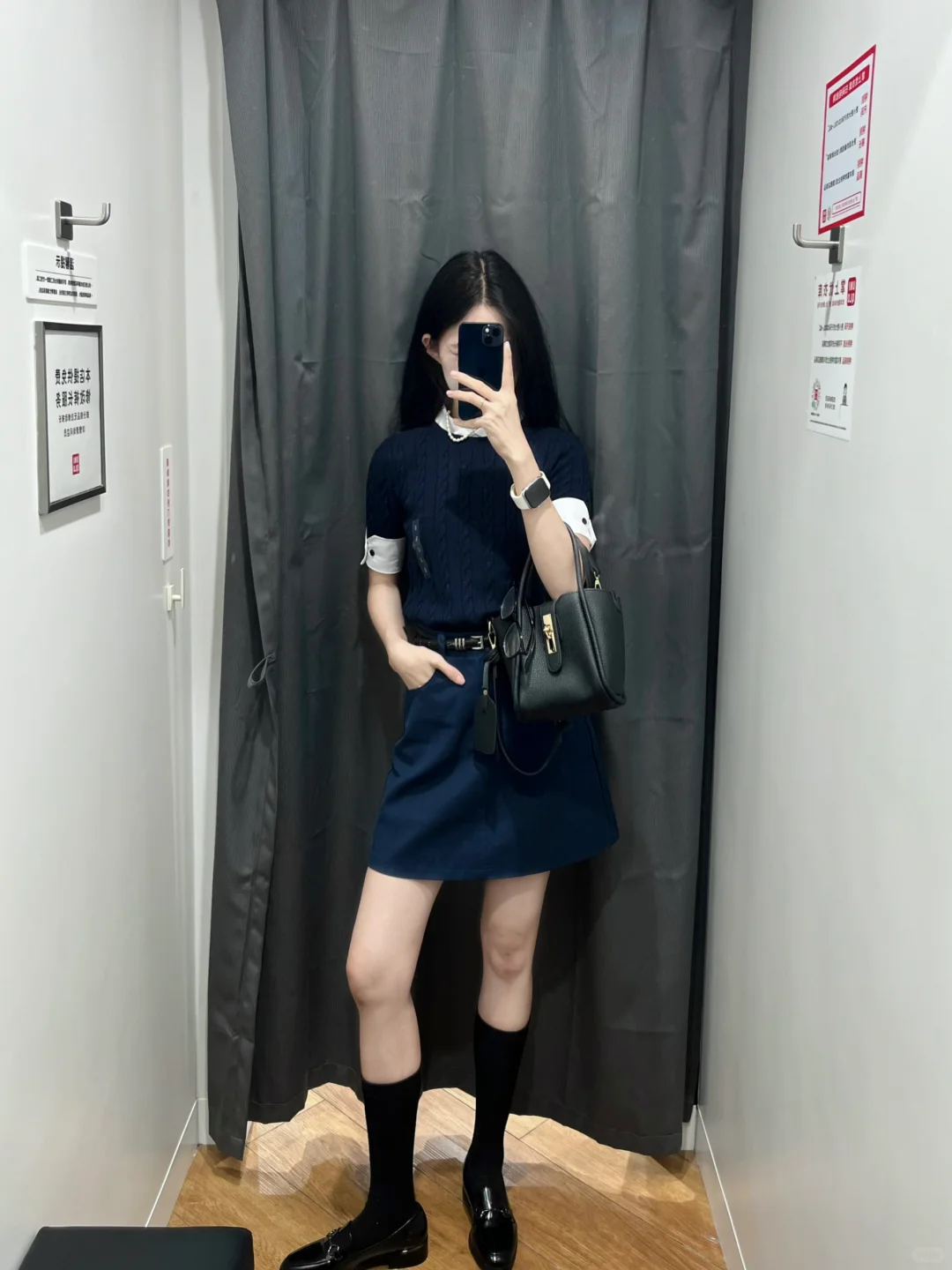 优衣库你这拉夫劳伦又miumiu??🥿1套精致知识分子风拉满～