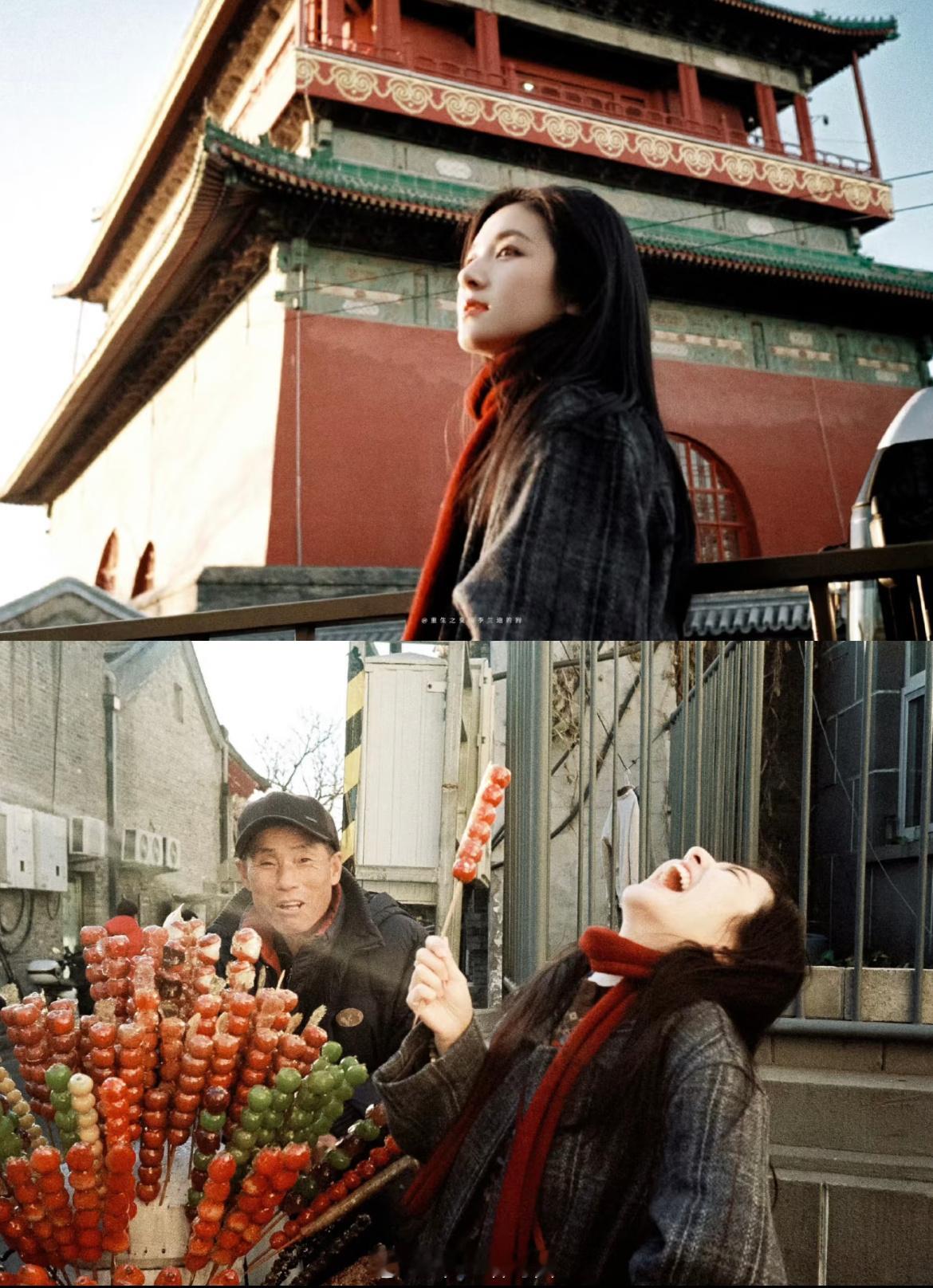 很端正大气，又有点书卷气的女孩子！李兰迪 我的潜意识里她就是北平的秋 李兰迪好北