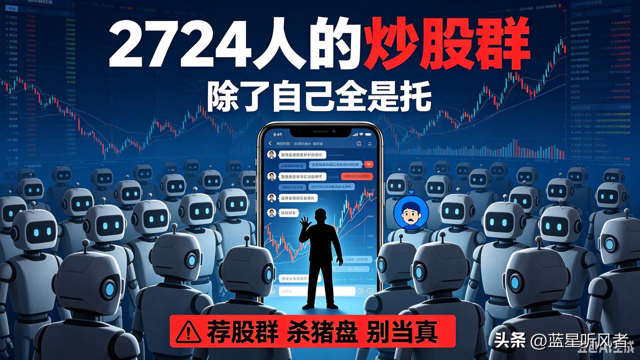 2724人的炒股群，只有我一个真人，剩下全是托！
 
不少炒股的朋友，应该都遇到