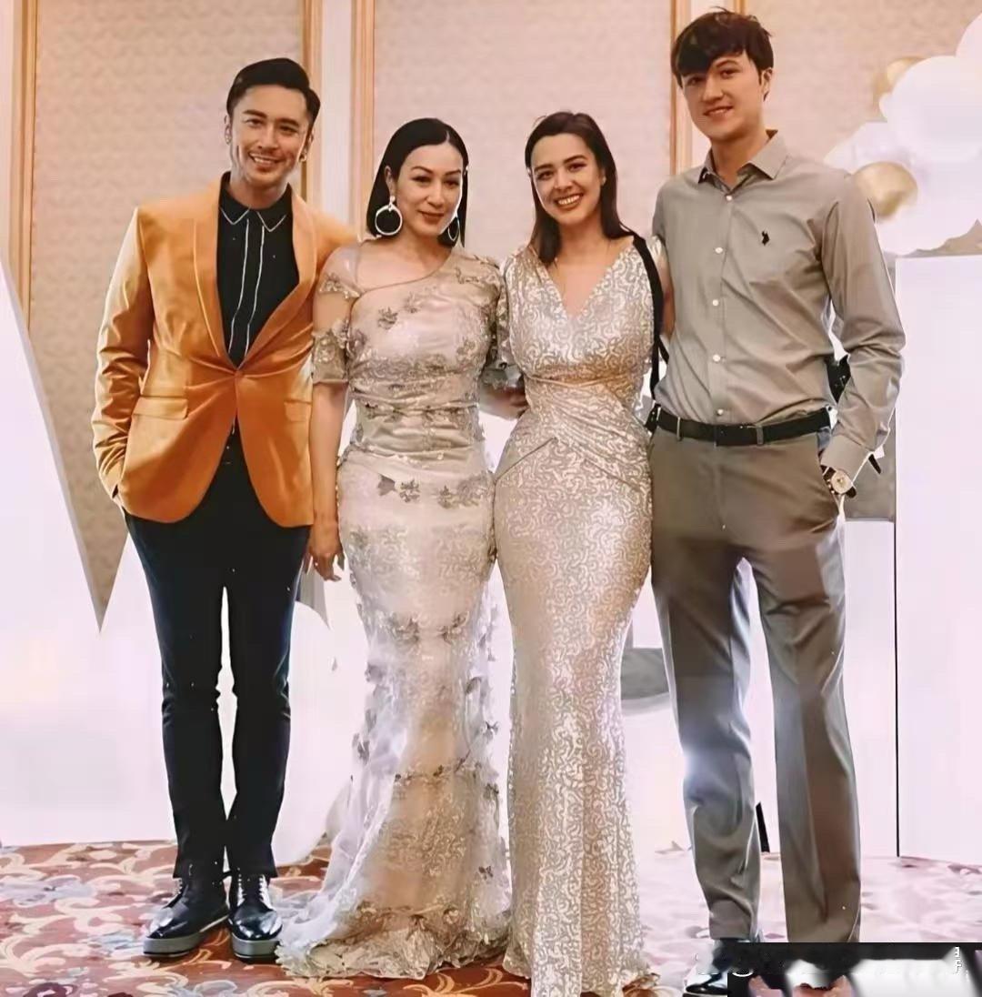 钟丽缇与女儿女婿同框画面曝光！一家子颜值个个在线，简直超绝，亮眼到不行！ 