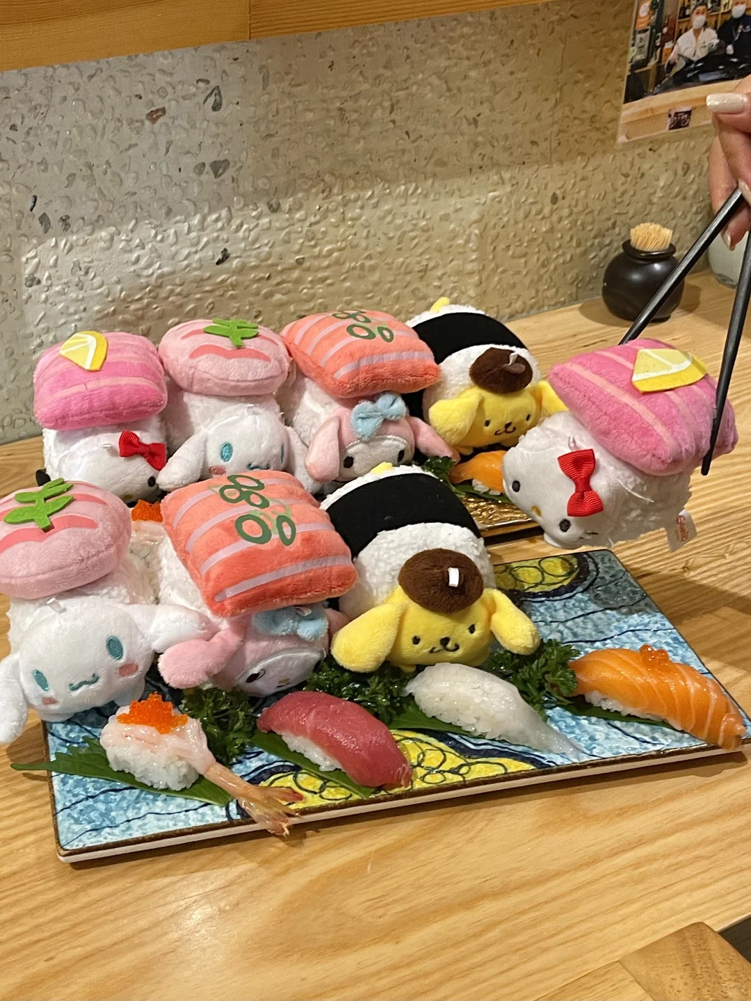 青岛！！新出的！！！终于有了！！kitty寿司！！！！