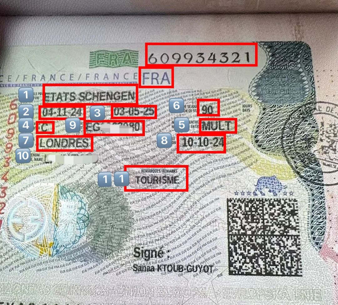 📣一篇教你如何看懂👀申根签证标签信息