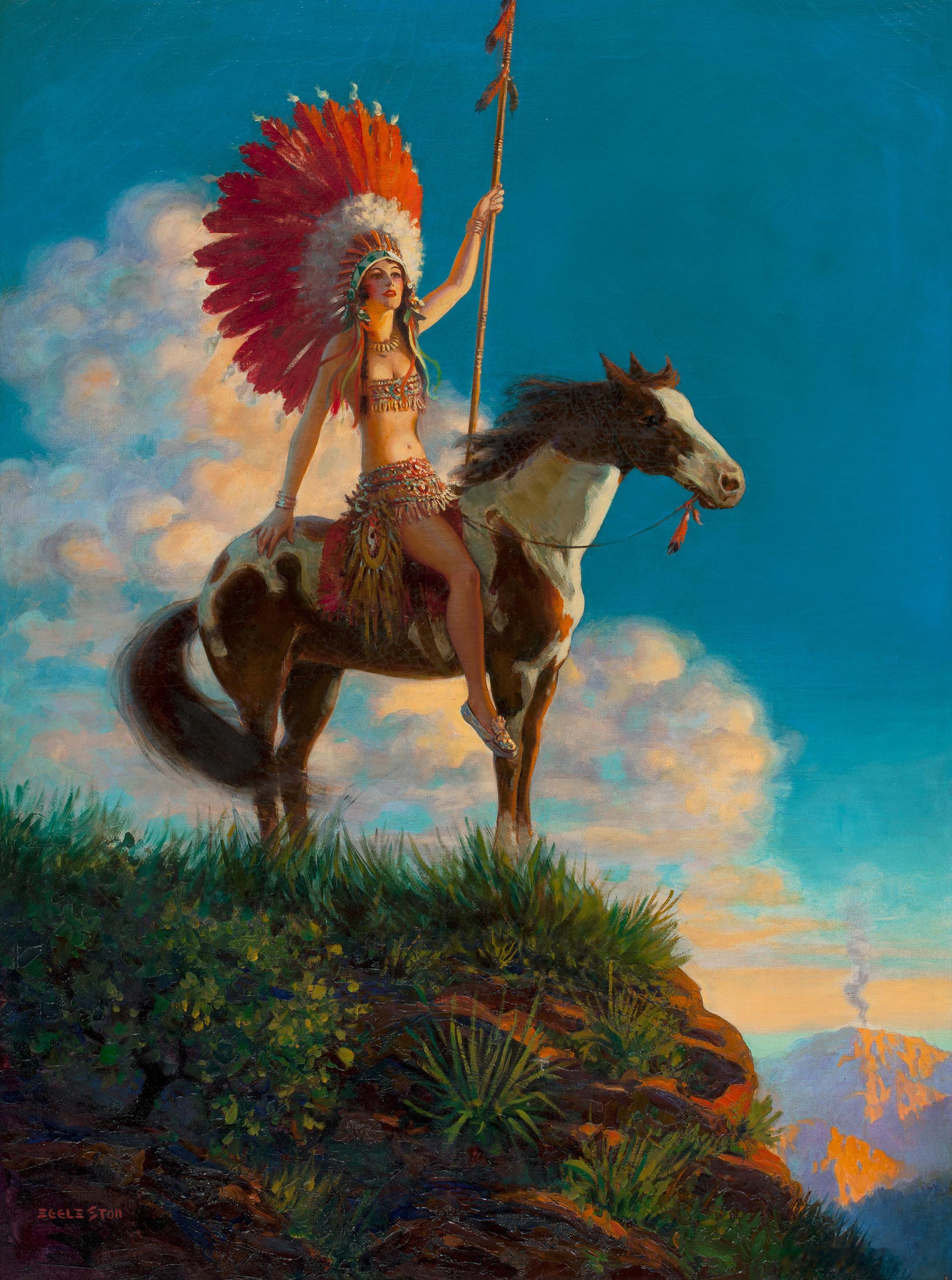 西洋历史文化鱼缸 美国画家爱德华·梅森·埃格尔斯顿（Edward Mason E