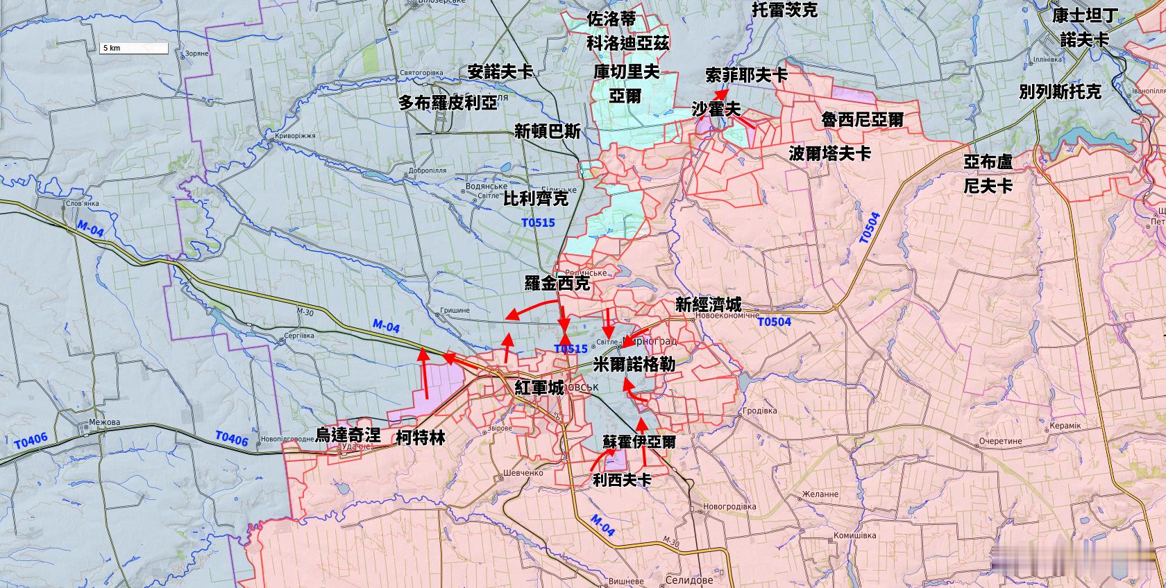 更新紅軍城一線最新態勢儘管希爾斯基將最後的希望押注在羅金西克以及多布羅皮利亞的猛
