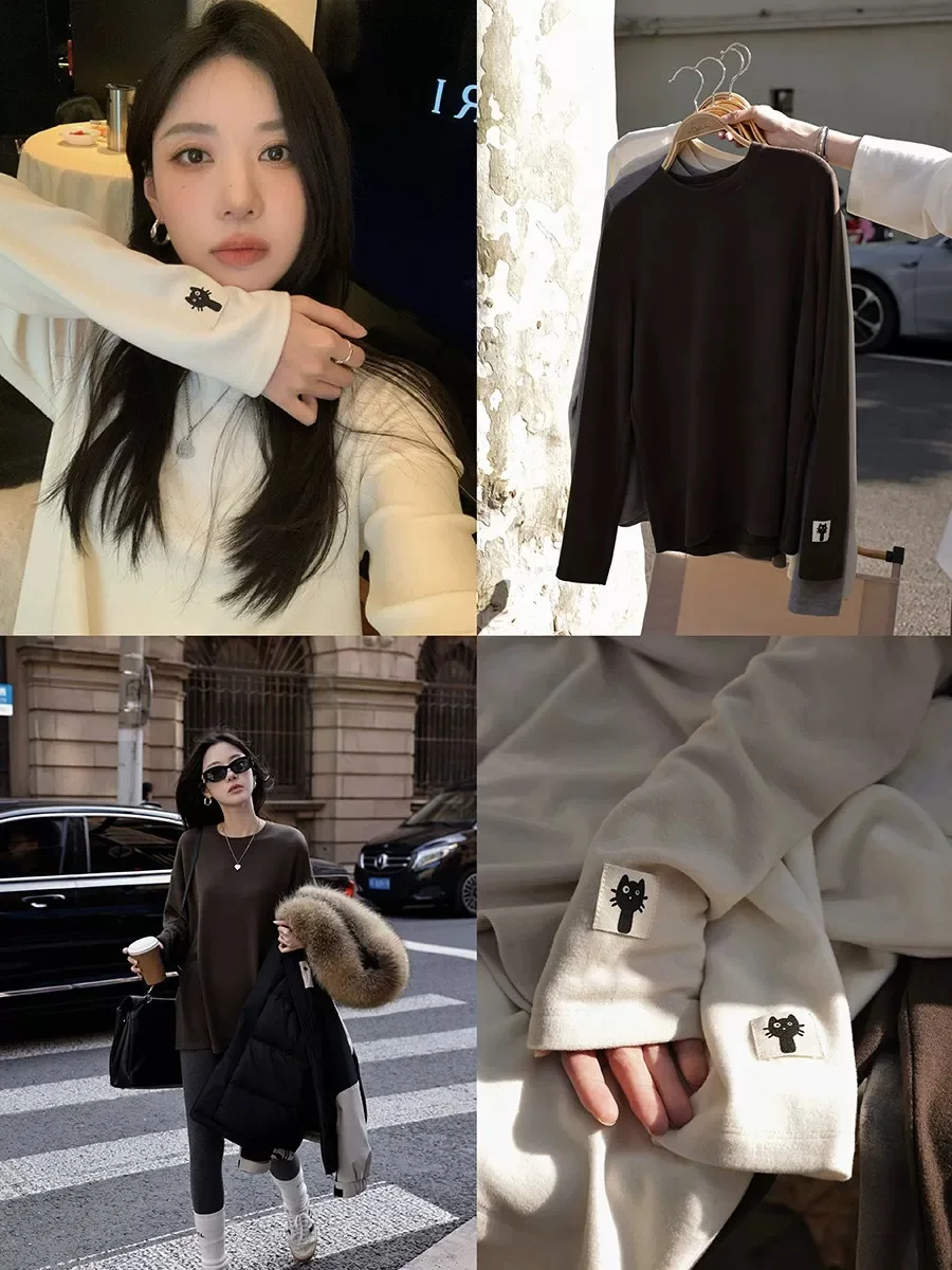 280克厚德绒打底衫！冬天穿这一件就够了🔥